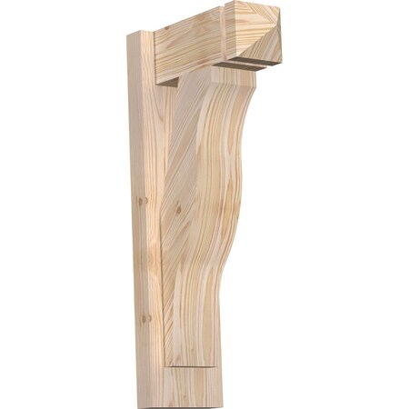 Ekena Millwork Funston Arts & Crafts Smooth Outlooker, Douglas Fir, 5 1/2"W x 12"D x 24"H OUT06X12X24FST03SDF